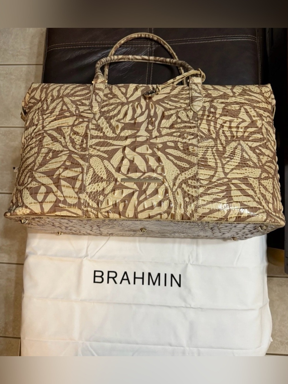 BRAHMIN | Stepping Stone Melbourne Collection Duxbury Weekender/Duffle Bag